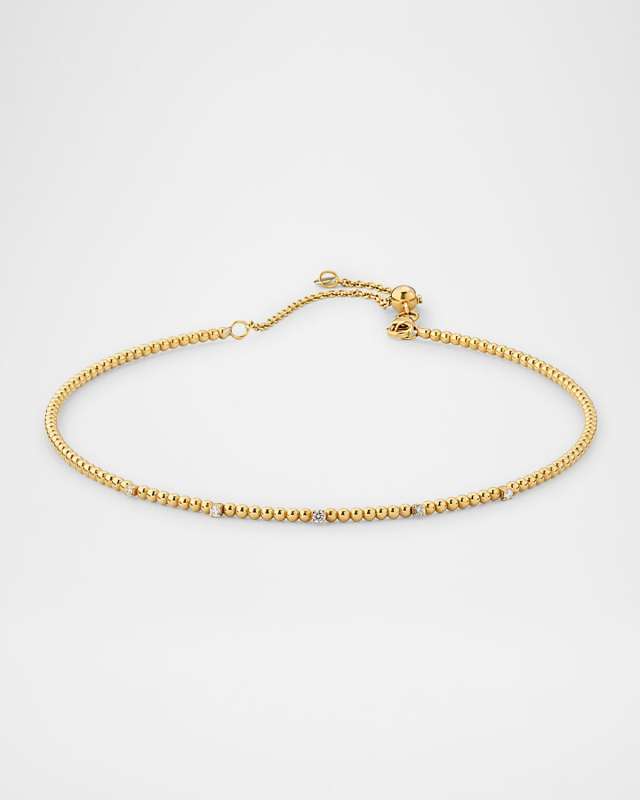 18K Yellow Gold Taormina Necklace with Diamonds